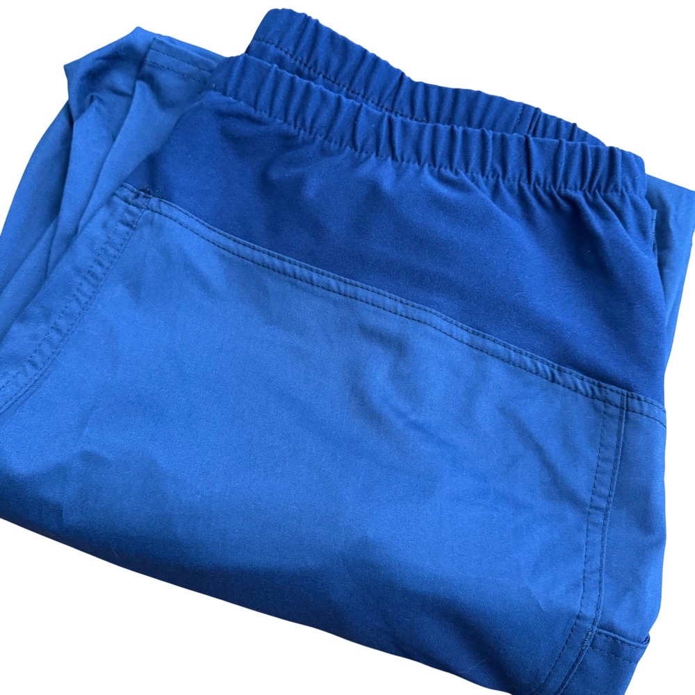 Cherokee‎ Workwear Maternity Scrub Pants Navy Blue Petite Large WW155P NWT
